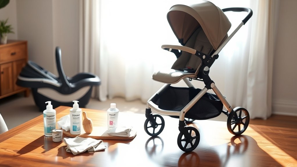 Easy cleaning and maintenance for stroller accessories