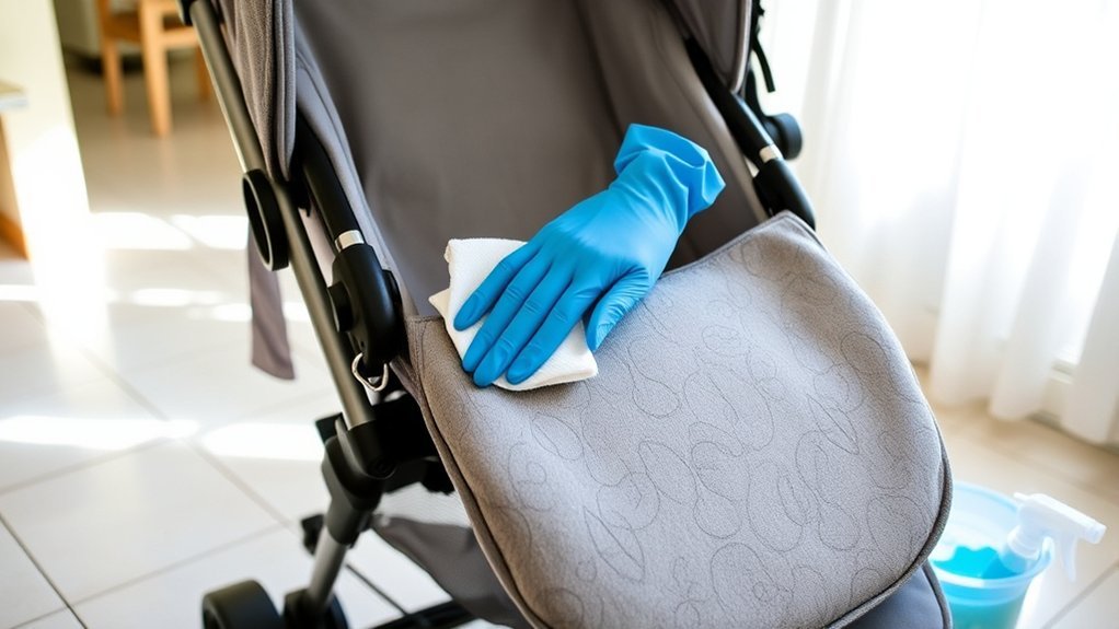 effective stroller fabric cleaning