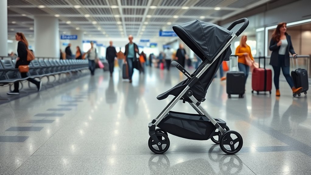 efficient stroller retrieval process