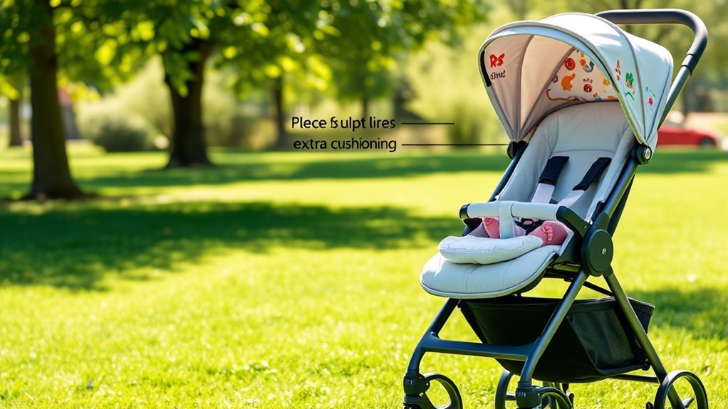 enhanced baby stroller comfort