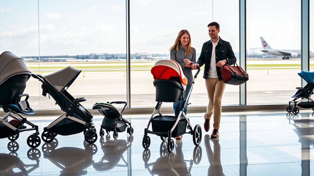 essential travel stroller features including compact fold safety and storage