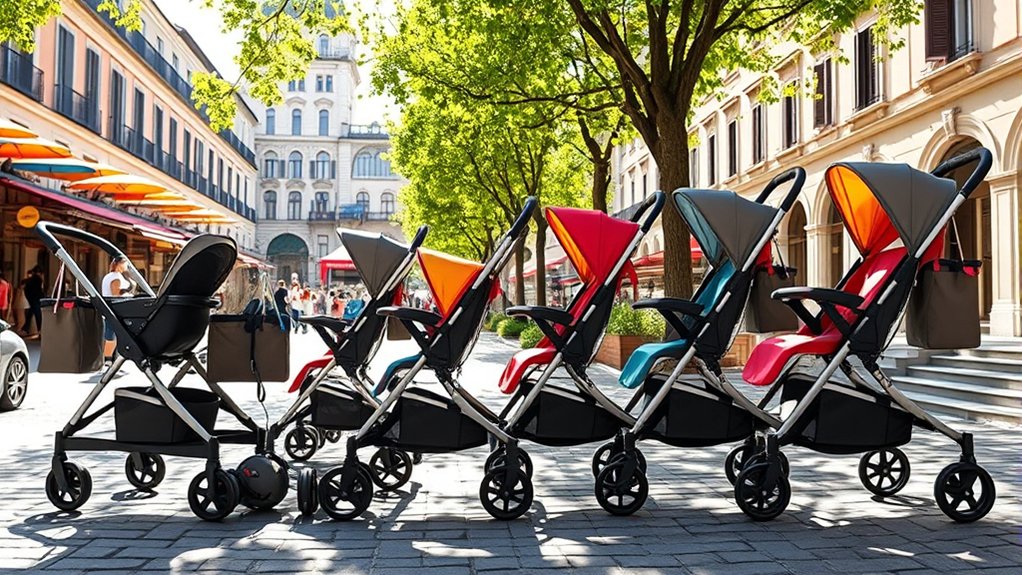 essential stroller travel accessories including organizer sunshade and travel bag