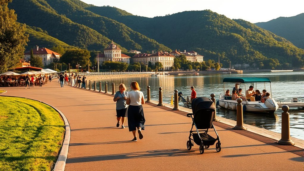Family-friendly accommodation near Lake Como with stroller access