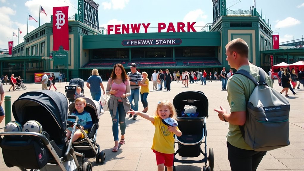 family-friendly amenities for parents and children at Fenway Park