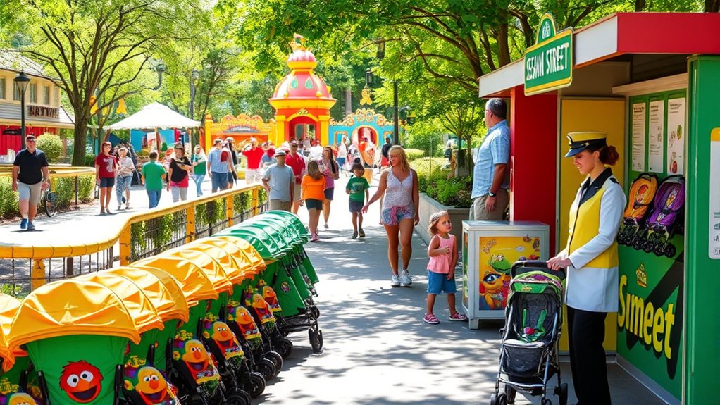 family friendly amenities available for parents and children at Sesame Place