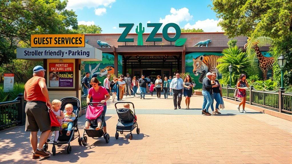 family friendly zoo services for parents with strollers
