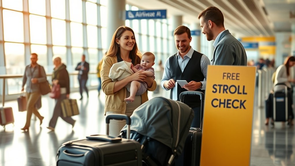free stroller check in available