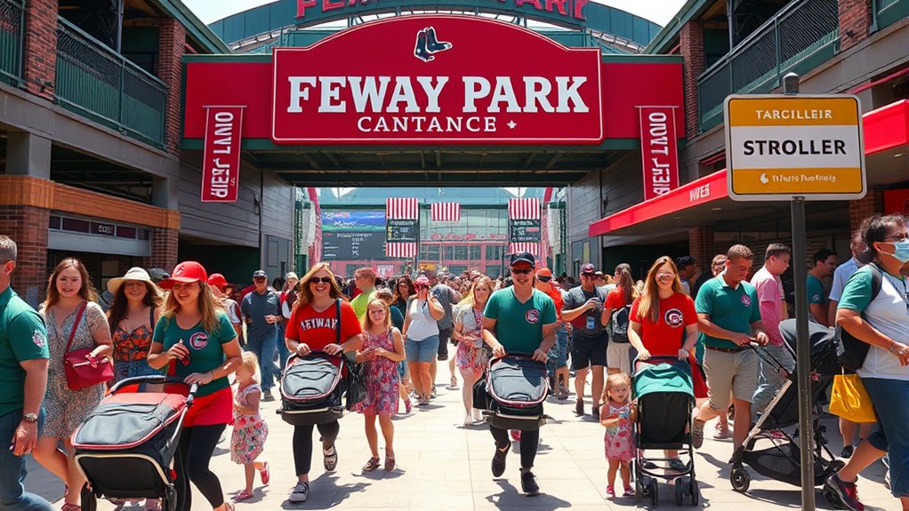 game day essentials packed for children at Fenway Park