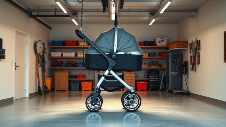 garage stroller storage solutions