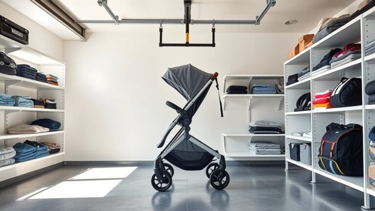 garage stroller storage solutions