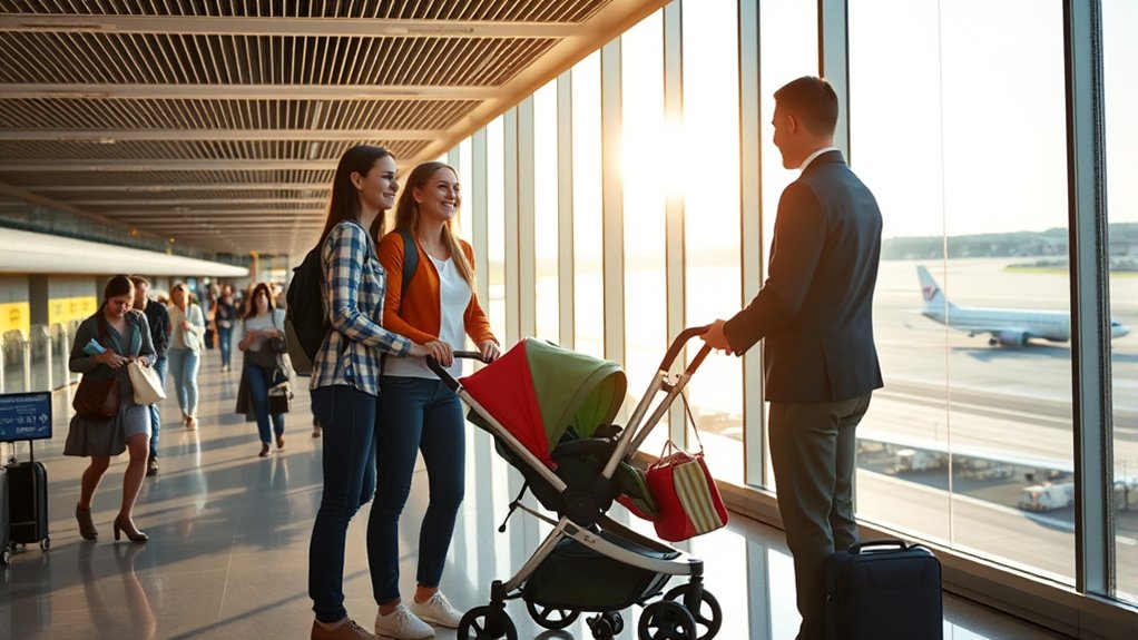 gate checking stroller benefits
