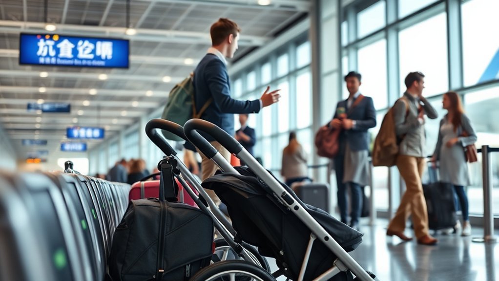 gate checking stroller tips