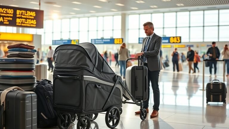 gate checking stroller wagons