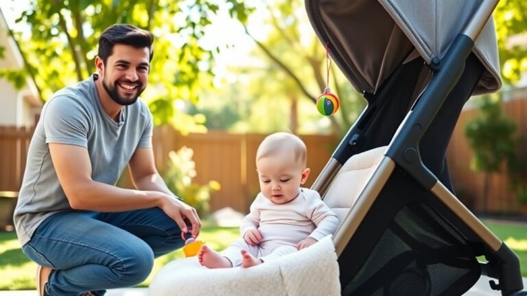 introducing baby to stroller