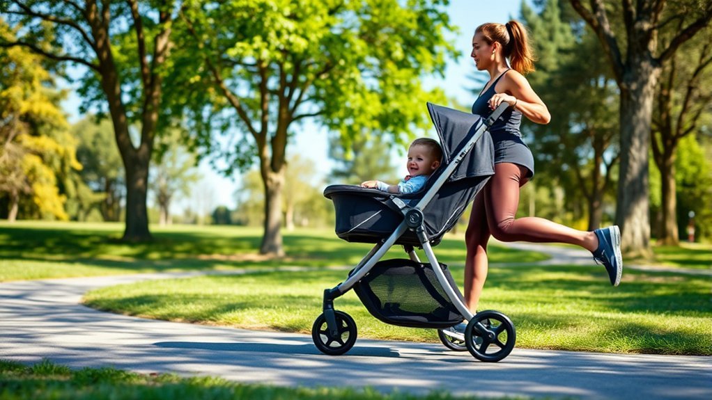 jogging strollers ensure safety