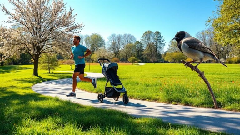 jogging with mockingbird stroller