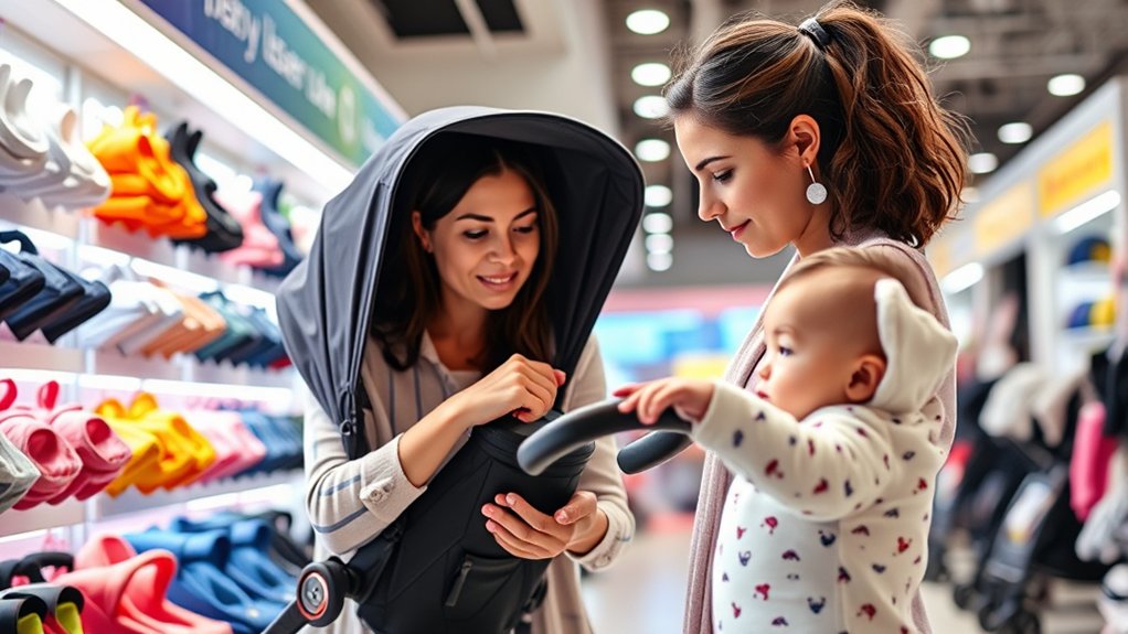 important safety and comfort features to check when buying an umbrella stroller
