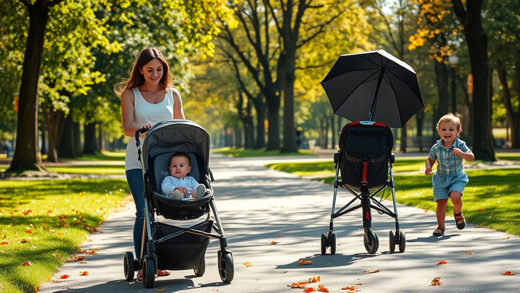 knowing when a child should transition out of an umbrella stroller