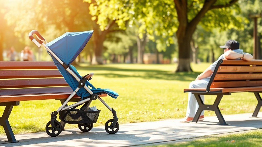 Compact umbrella stroller with lightweight practical design