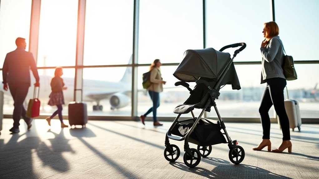 lightweight compact travel stroller for air travel
