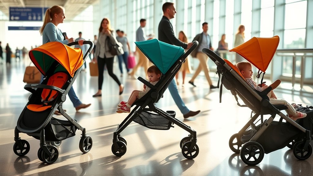 lightweight foldable stroller recommended for airport travel