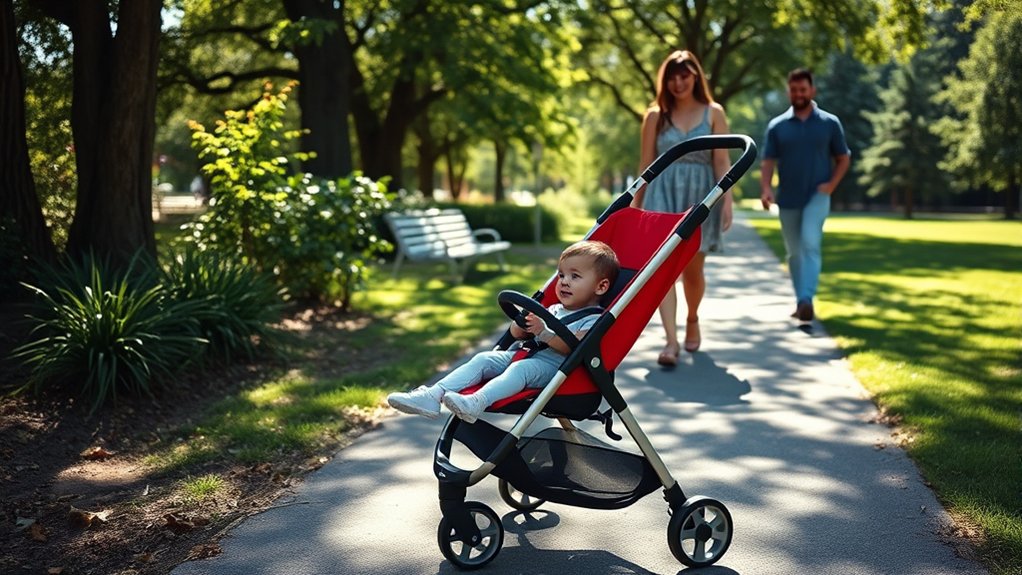 lightweight, portable umbrella stroller for quick errands and travel