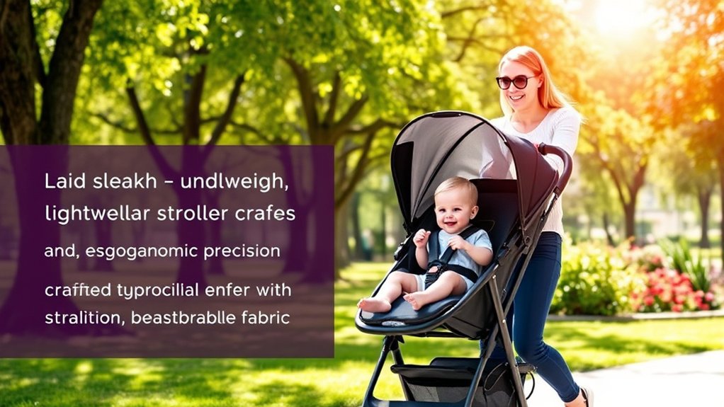 lightweight portable umbrella stroller for convenient family outings