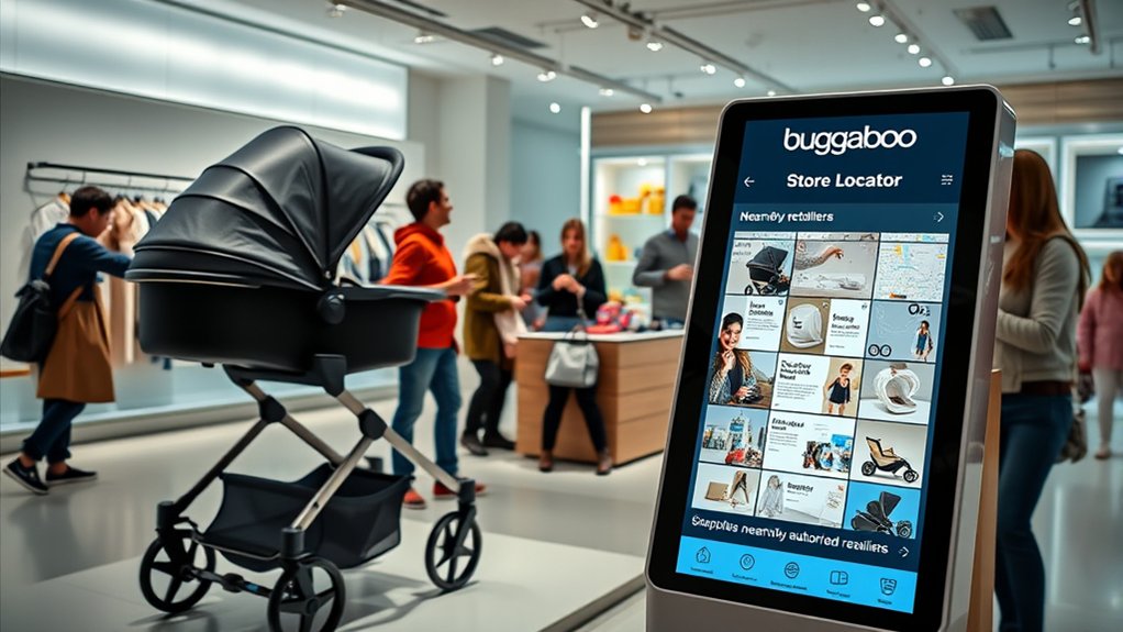 use the Bugaboo store locator to find nearby retailers