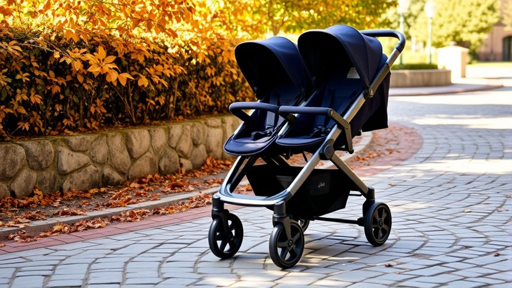 Maneuverable and durable Joie double stroller for everyday use