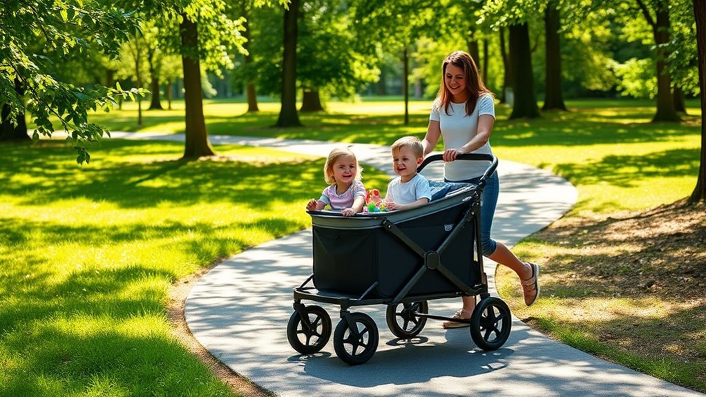 maneuverable storage for families
