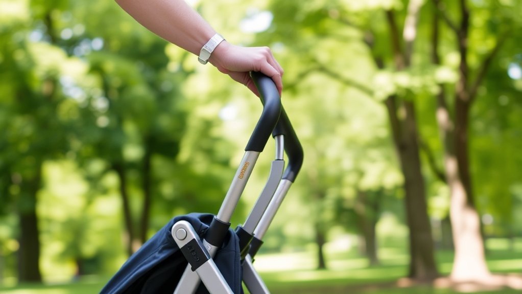 Using Cybex stroller features before folding and storage