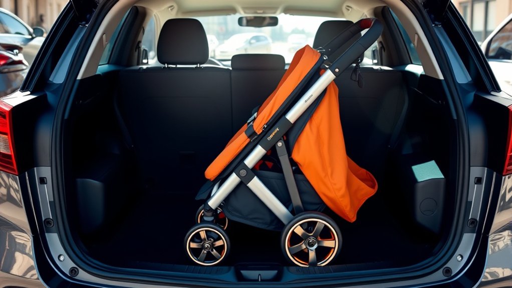 maximize stroller storage efficiently