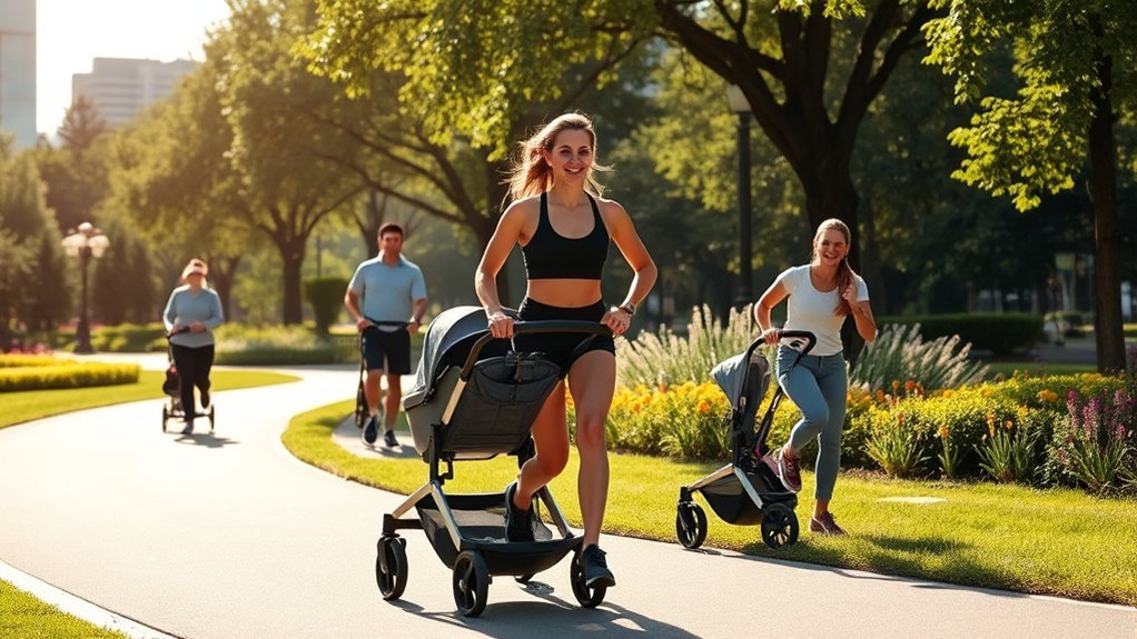 mobile stroller workout benefits for parents outdoors