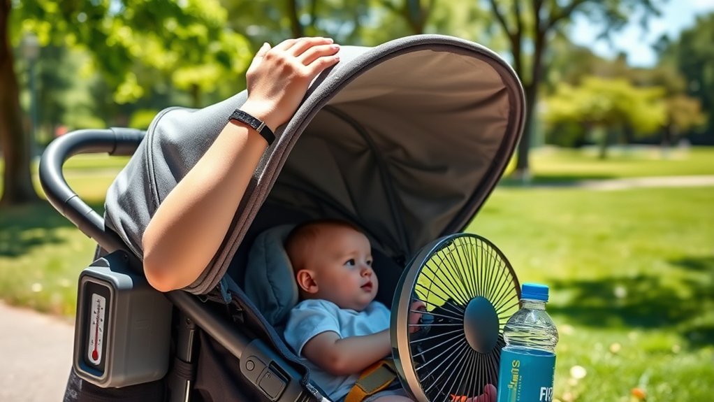 monitor baby overheating symptoms