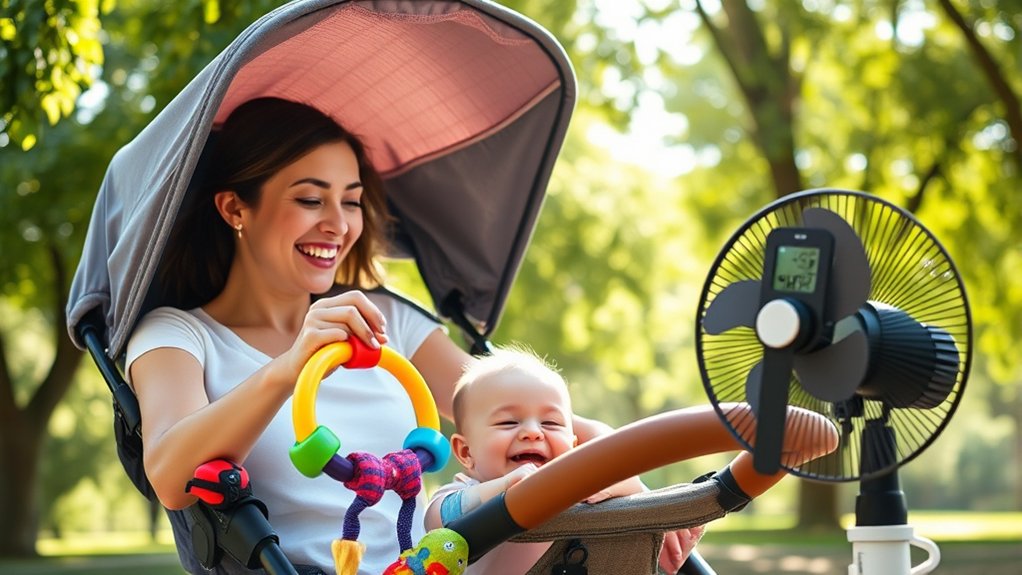 monitor stroller ride conditions