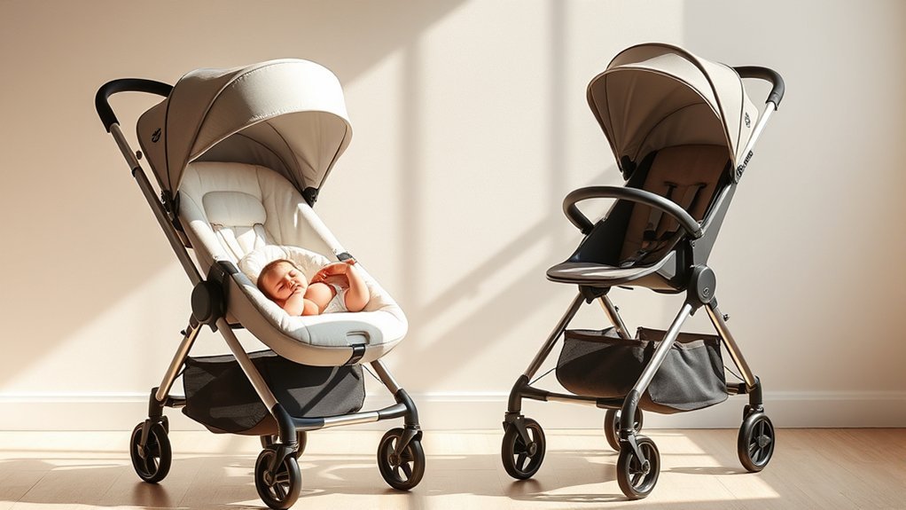 newborn comfort and safety in the YOYO2 0+ stroller setup
