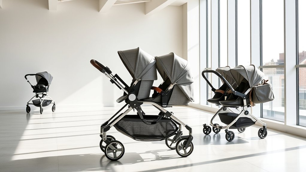 Nuna DEMI Next versatility compared with other Nuna stroller models