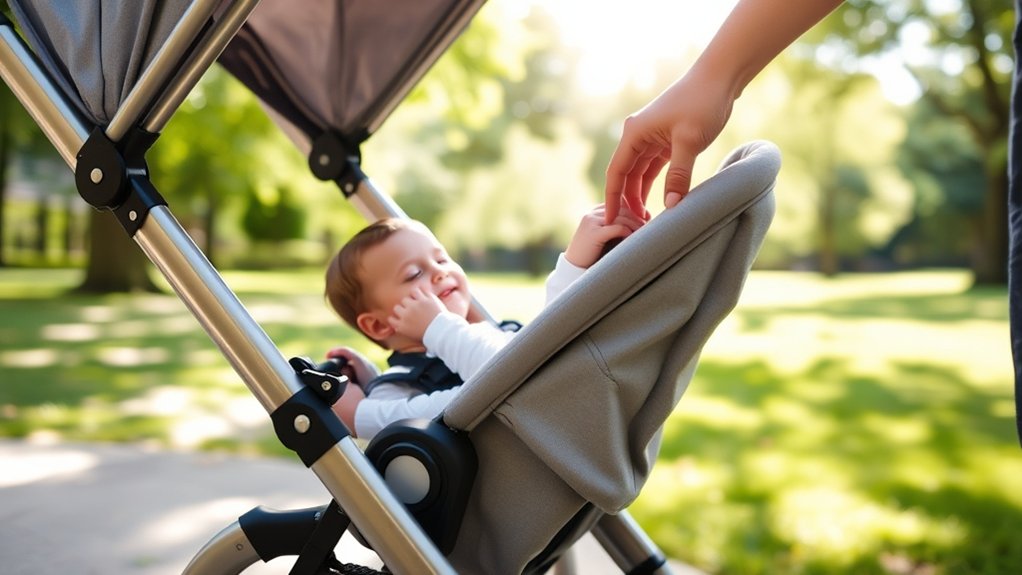 Optimal UPPAbaby stroller napping setup for a child