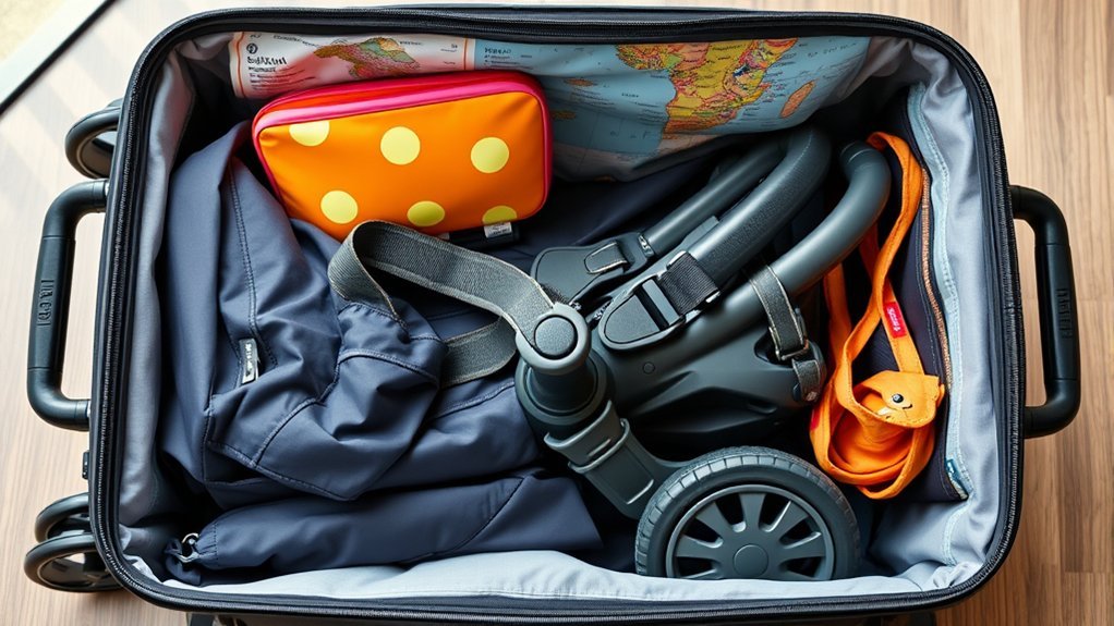 organized stroller for convenience