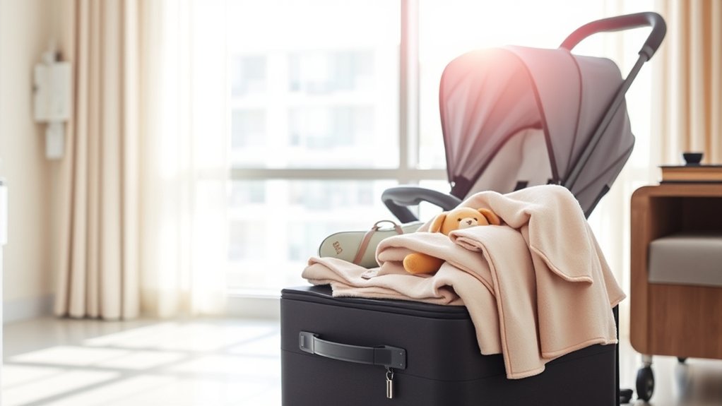 packed hospital bag ready before labor to reduce last-minute stress