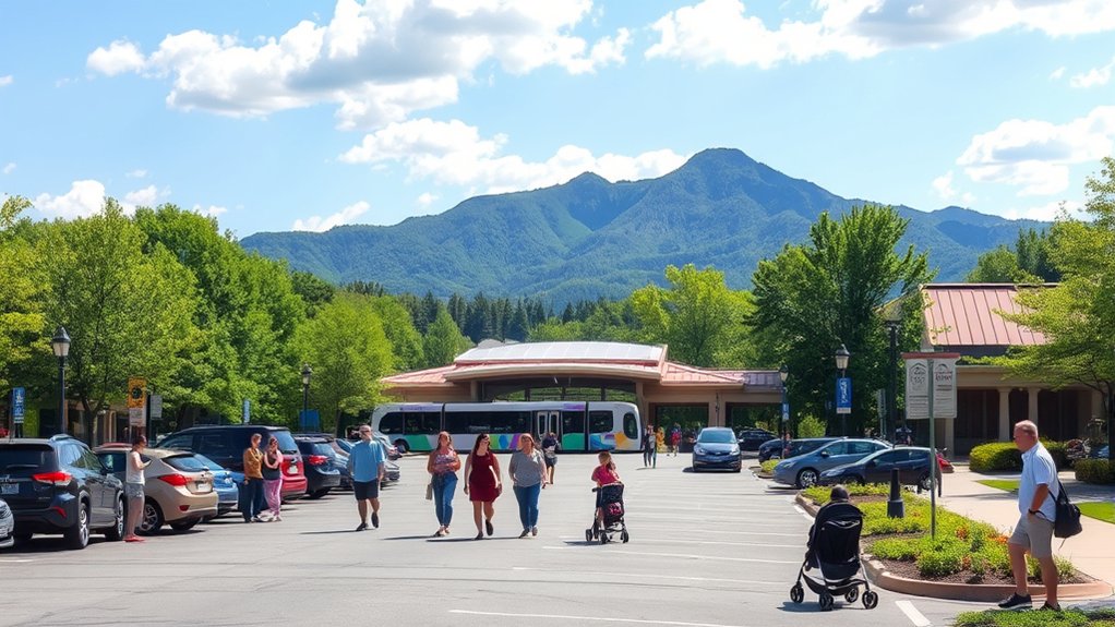 planning parking and transportation for a stroller-friendly Anakeesta visit