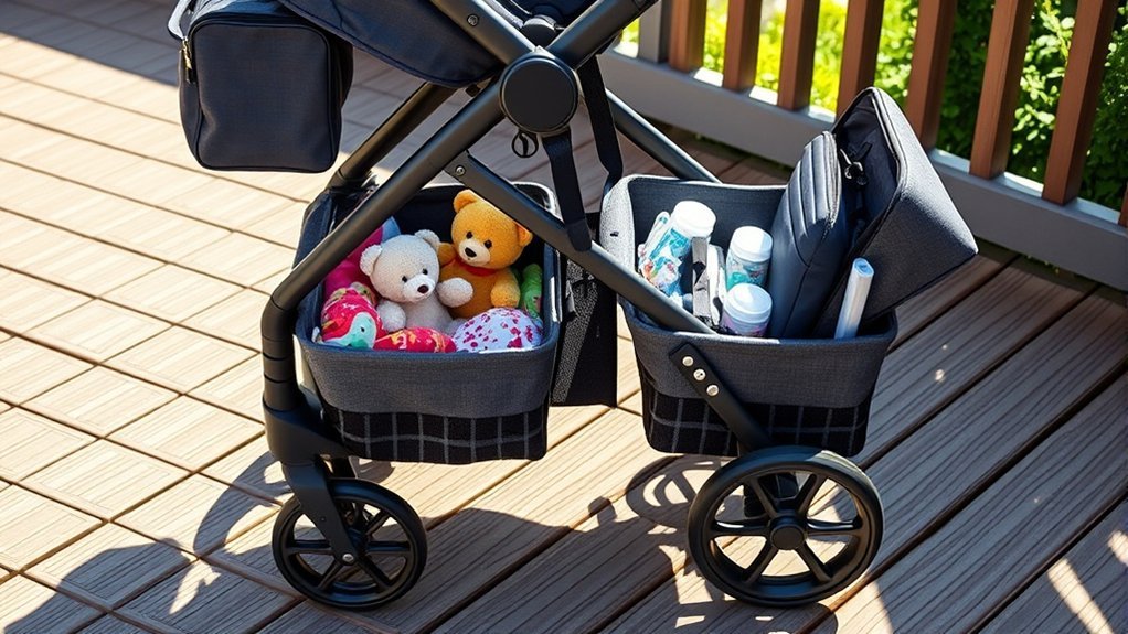 practical storage for strollers