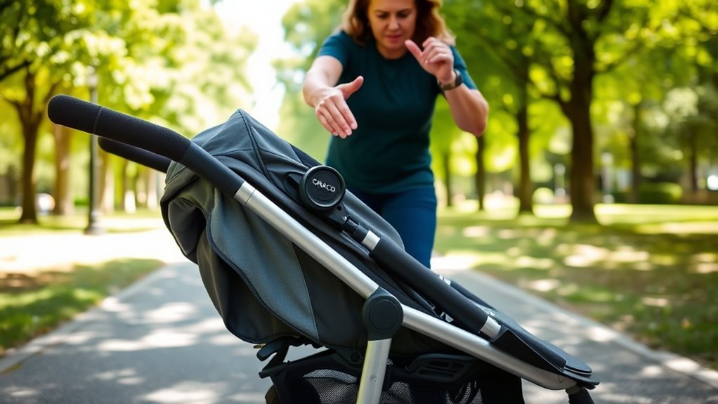 proper graco stroller handling
