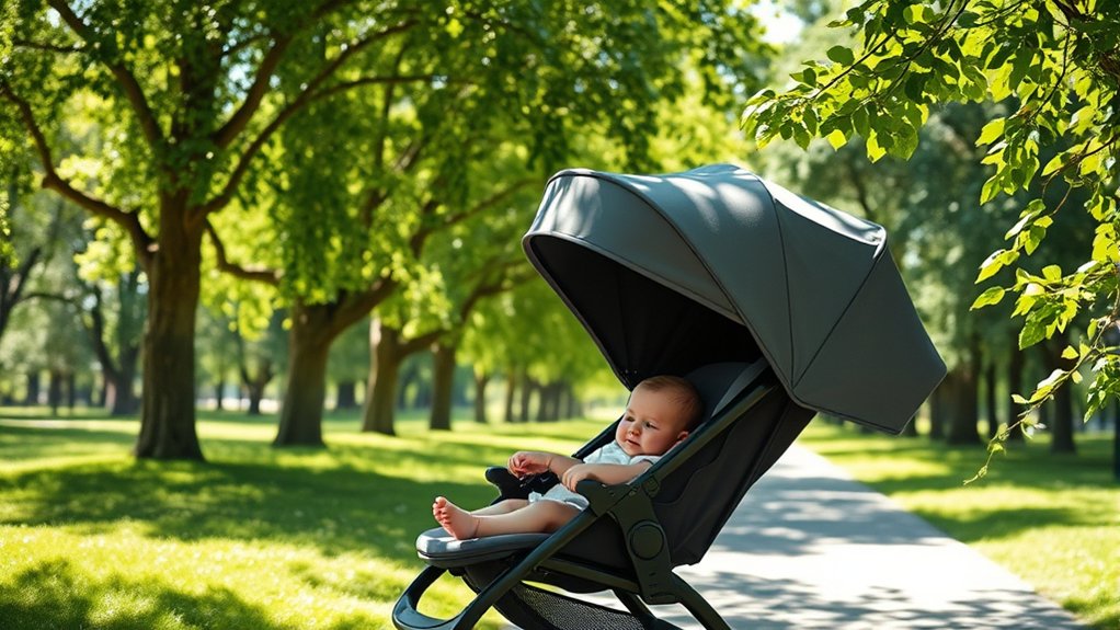 proper stroller shade essentials