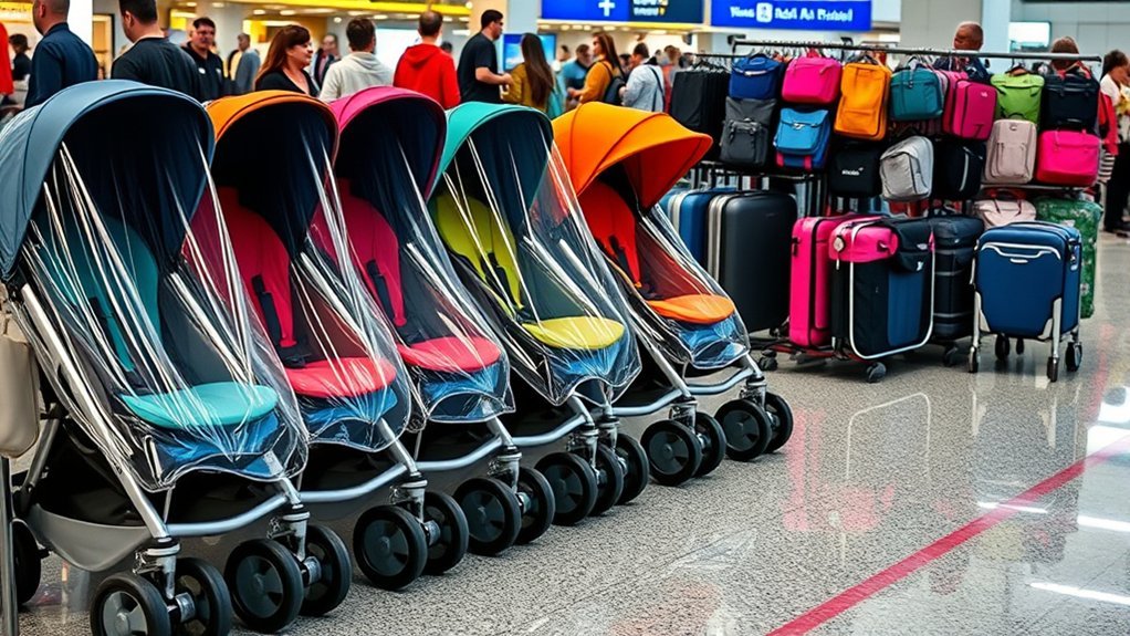 protecting stroller during travel