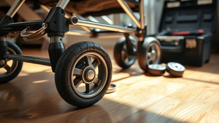 replace stroller wheels easily
