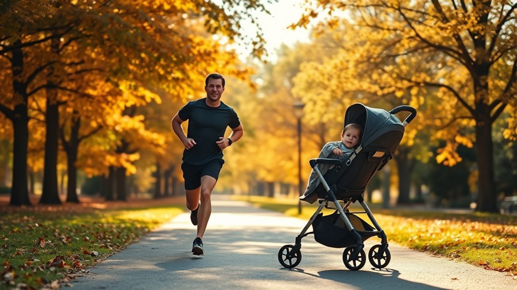 running with a stroller