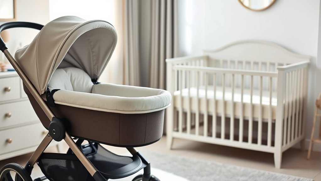 safe newborn sleep setup with a firm flat bassinet surface and no loose items