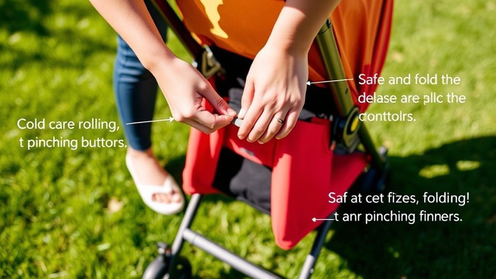 Safe stroller folding tips for Bugaboo models