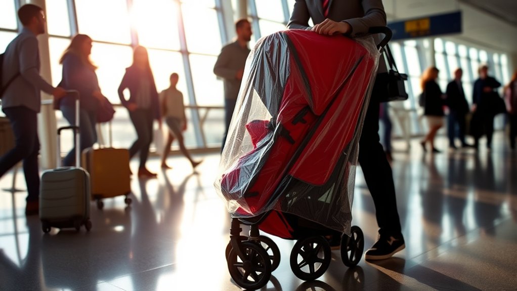 safe stroller gate check